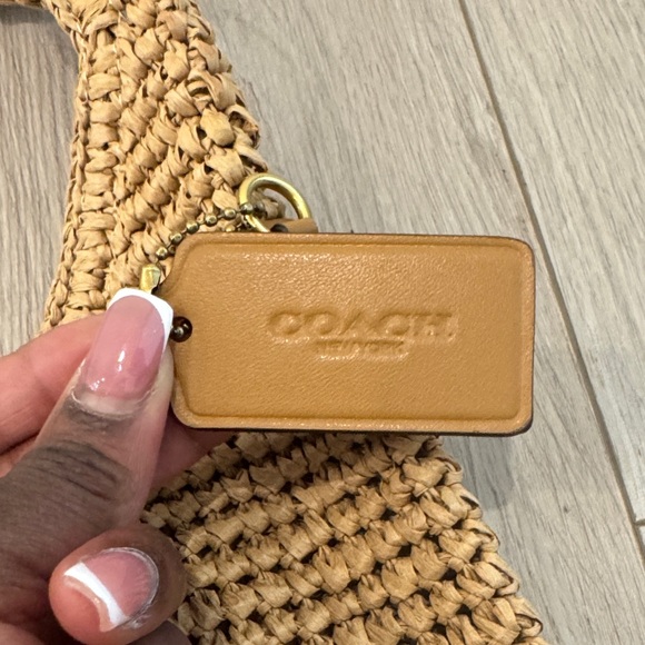 Coach Natural Woven Shoulder Bag - Picture 2 of 8
